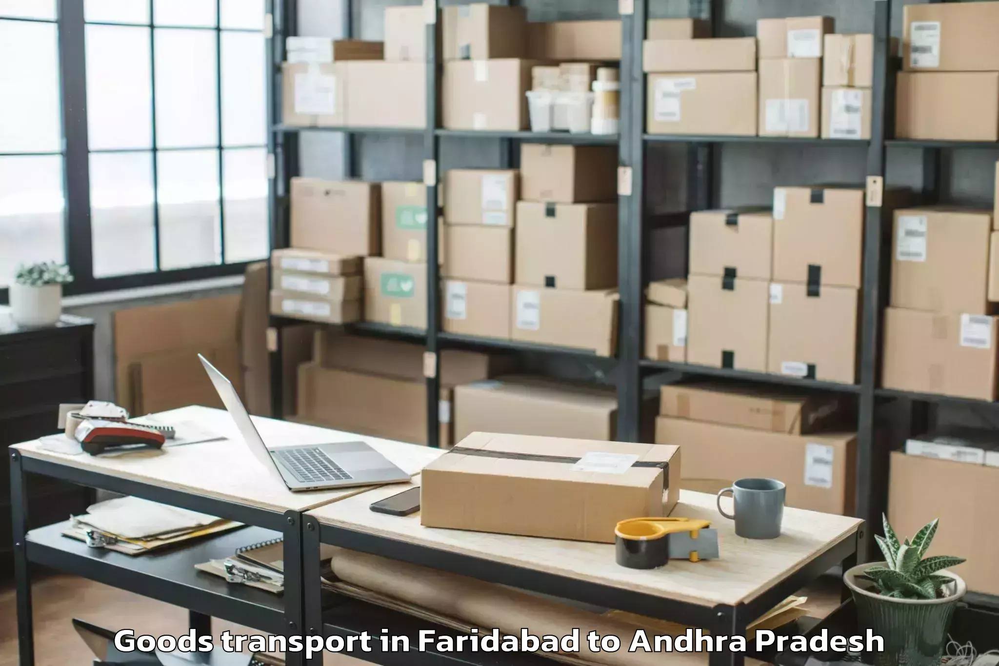 Top Faridabad to Kunavaram Goods Transport Available